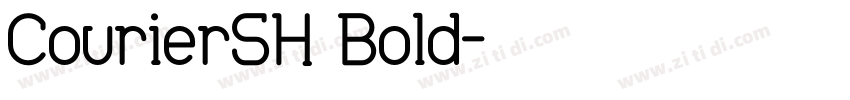 CourierSH Bold字体转换